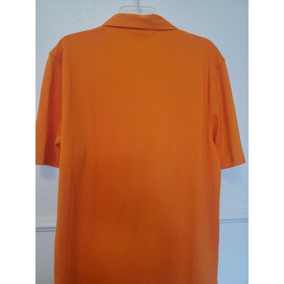 KLVN Golf Tech Polo Shirt Men's Size XL Orange Collared Front Pocket Snap Button - Picture 11 of 14